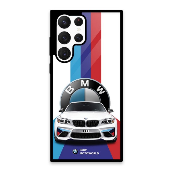 Track Supercar Glass Back Case for Galaxy S22 Ultra 5G