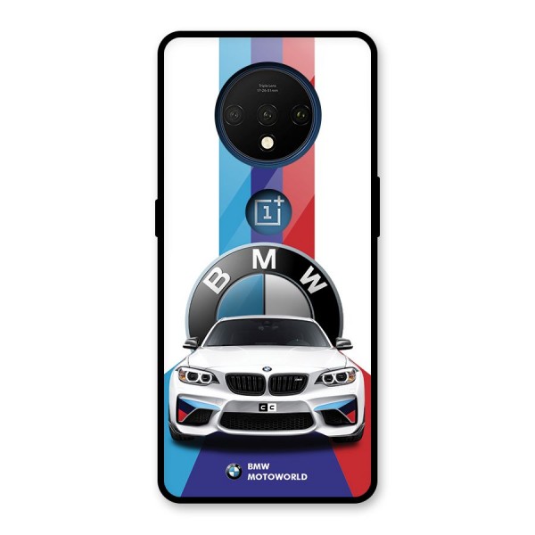 Track Supercar Glass Back Case for OnePlus 7T