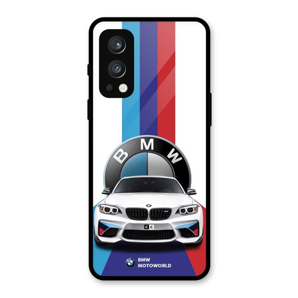 Track Supercar Glass Back Case for OnePlus Nord 2 5G
