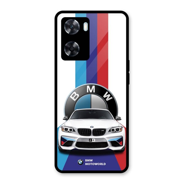Track Supercar Glass Back Case for Oppo A77