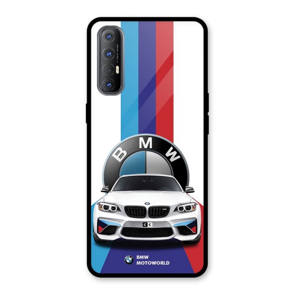 Track Supercar Glass Back Case for Oppo Reno3 Pro