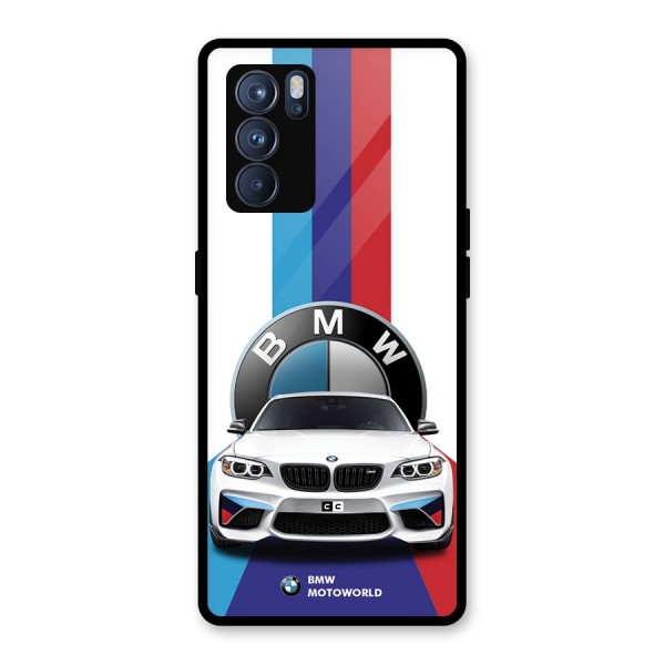Track Supercar Glass Back Case for Oppo Reno6 Pro 5G