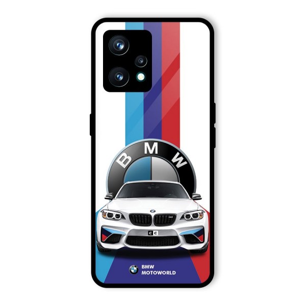 Track Supercar Glass Back Case for Realme 9 Pro Plus 5G