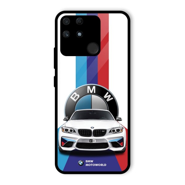 Track Supercar Glass Back Case for Realme Narzo 50A