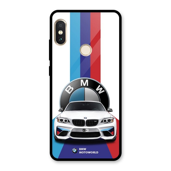 Track Supercar Glass Back Case for Redmi Note 5 Pro