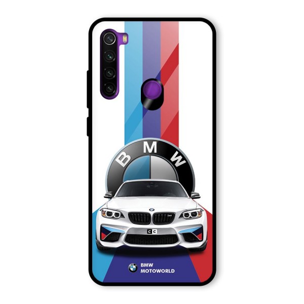Track Supercar Glass Back Case for Redmi Note 8