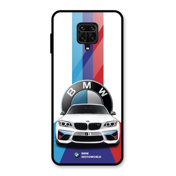 Track Supercar Glass Back Case for Redmi Note 9 Pro Max