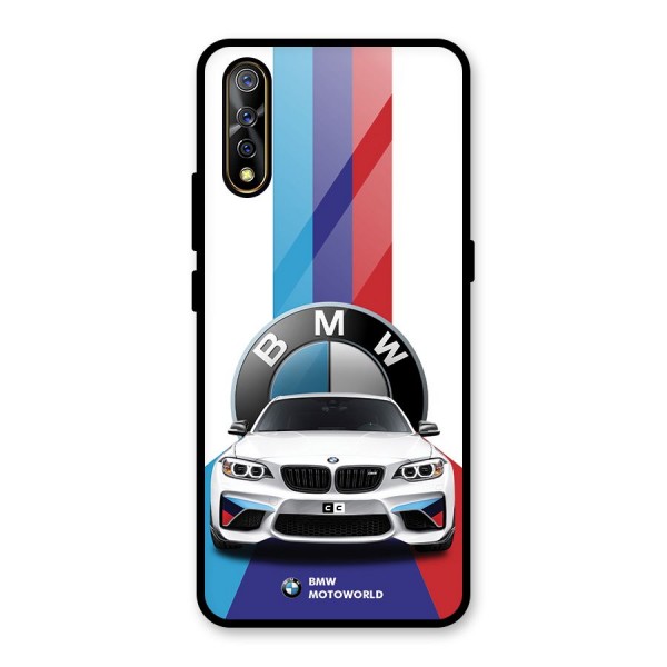 Track Supercar Glass Back Case for Vivo S1
