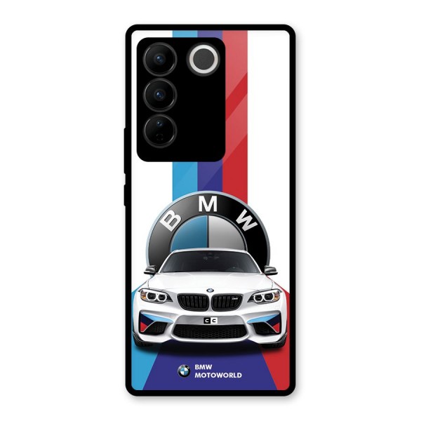 Track Supercar Glass Back Case for Vivo V27