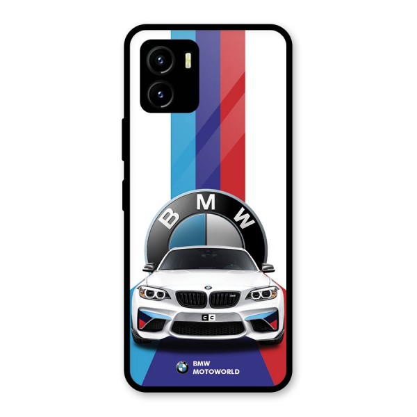 Track Supercar Glass Back Case for Vivo Y15s