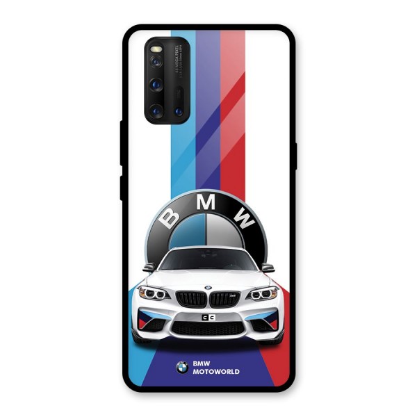 Track Supercar Glass Back Case for Vivo iQOO 3