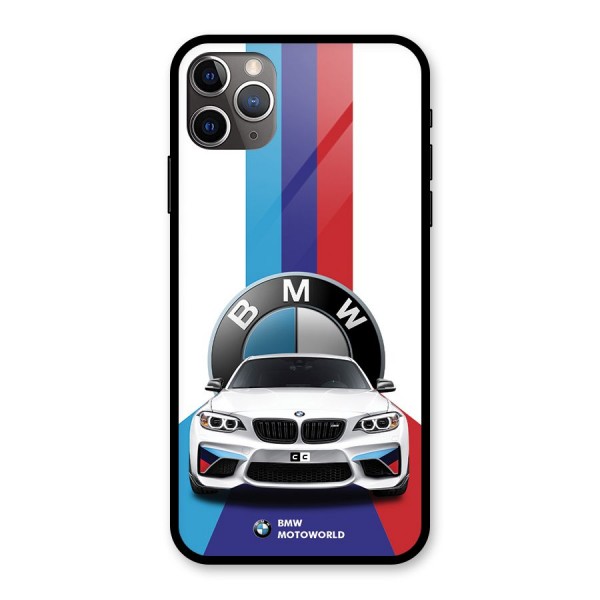 Track Supercar Glass Back Case for iPhone 11 Pro Max