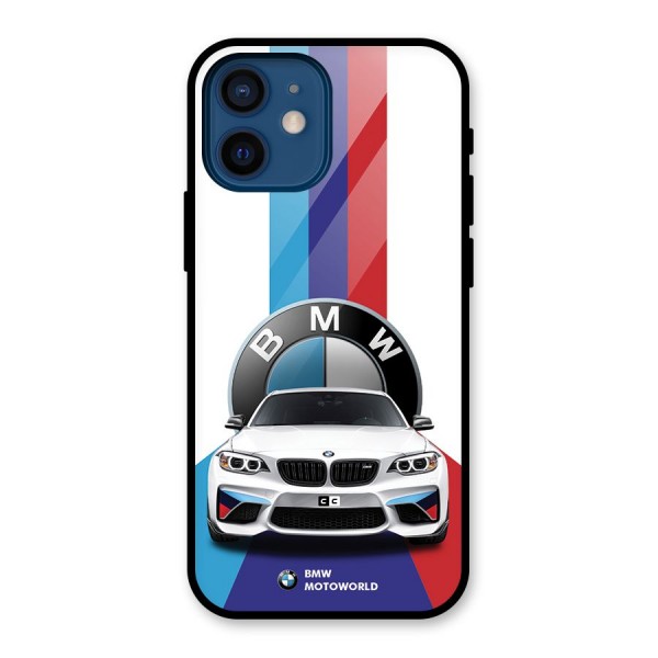 Track Supercar Glass Back Case for iPhone 12 Mini