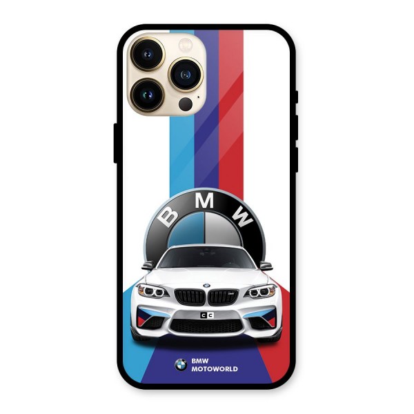 Track Supercar Glass Back Case for iPhone 13 Pro Max