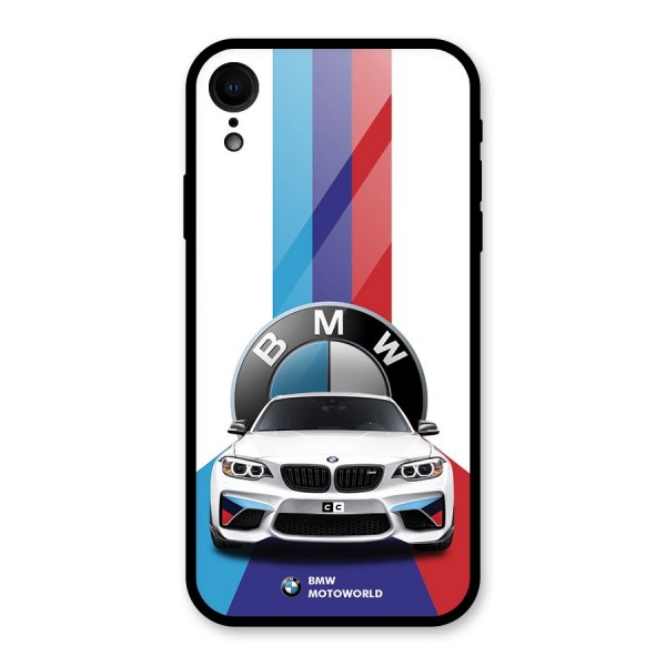 Track Supercar Glass Back Case for iPhone XR