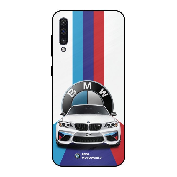 Track Supercar Metal Back Case for Galaxy A30s