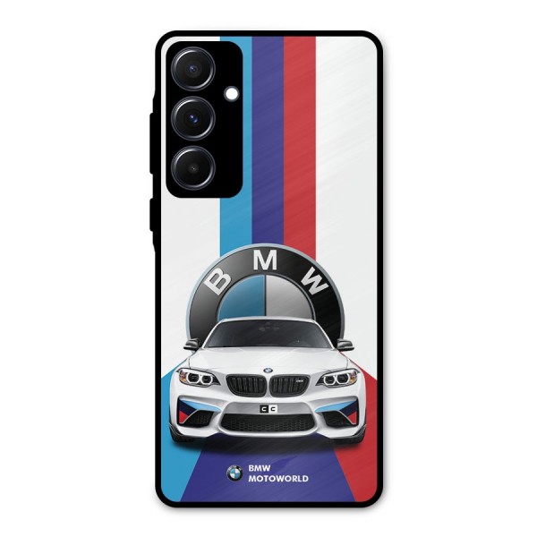 Track Supercar Metal Back Case for Galaxy A55