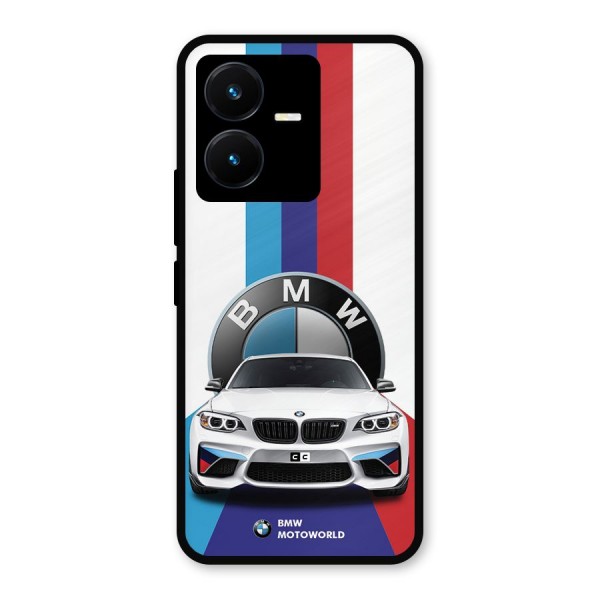 Track Supercar Metal Back Case for Vivo Y22