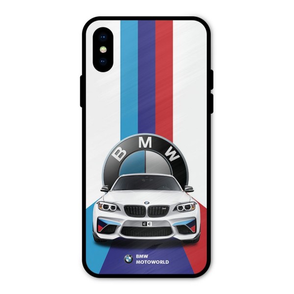 Track Supercar Metal Back Case for iPhone XS