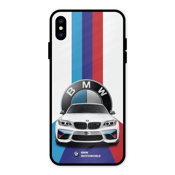 Track Supercar Metal Back Case for iPhone XS Max