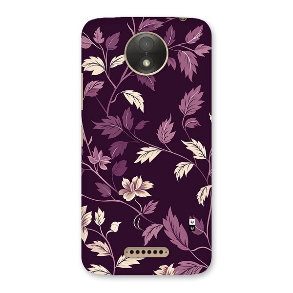 Traditional Florals Back Case for Moto C Plus