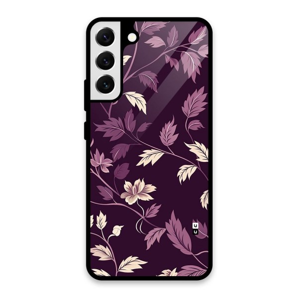 Traditional Florals Glass Back Case for Galaxy S22 Plus 5G
