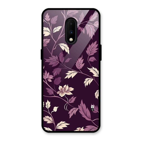 Traditional Florals Glass Back Case for OnePlus 7
