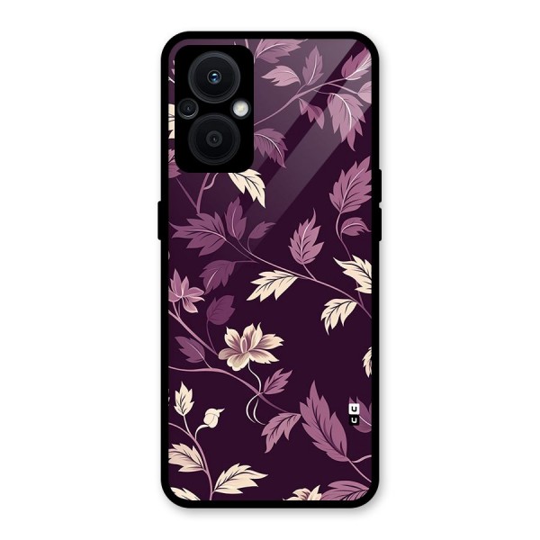 Traditional Florals Glass Back Case for Oppo F21s Pro 5G