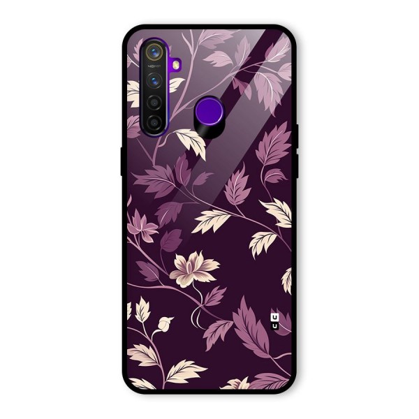 Traditional Florals Glass Back Case for Realme 5 Pro