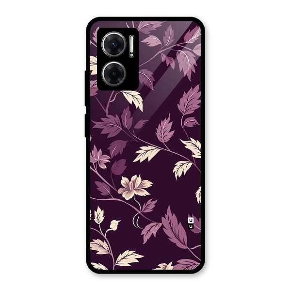 Traditional Florals Glass Back Case for Redmi 11 Prime 5G