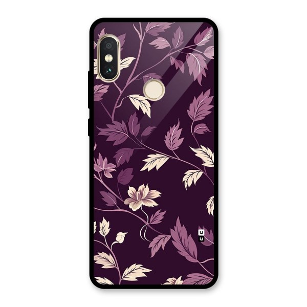 Traditional Florals Glass Back Case for Redmi Note 5 Pro