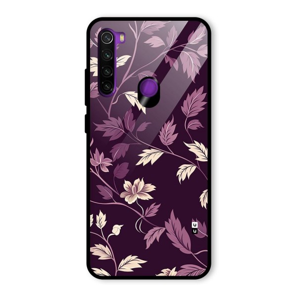 Traditional Florals Glass Back Case for Redmi Note 8