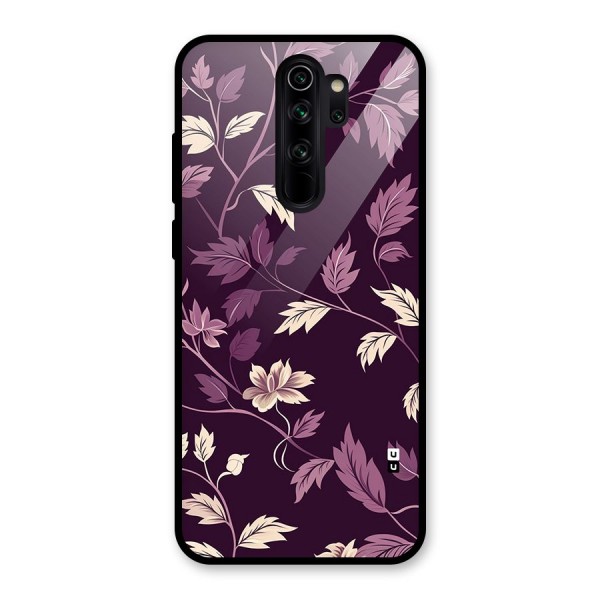 Traditional Florals Glass Back Case for Redmi Note 8 Pro