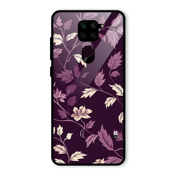 Traditional Florals Glass Back Case for Redmi Note 9