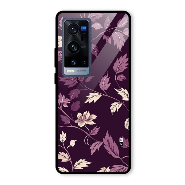 Traditional Florals Glass Back Case for Vivo X60 Pro Plus