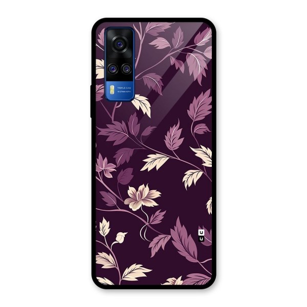 Traditional Florals Glass Back Case for Vivo Y51