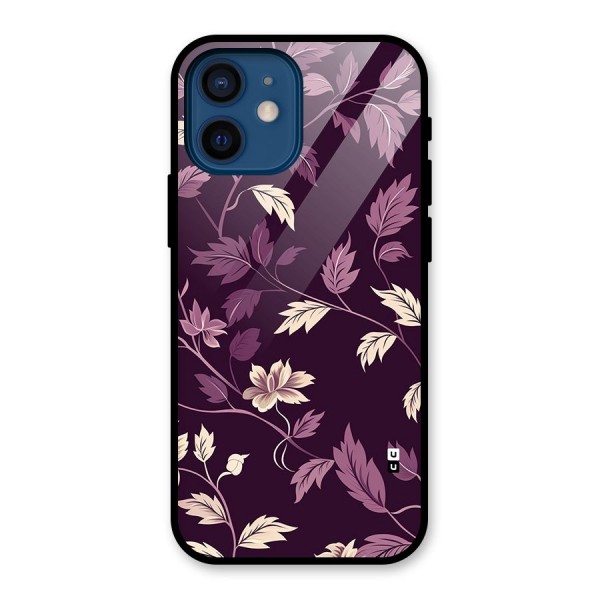 Traditional Florals Glass Back Case for iPhone 12 Mini