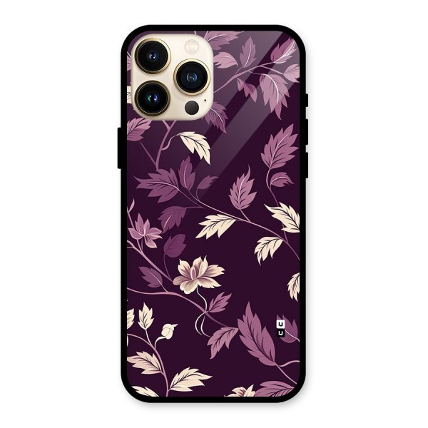 Traditional Florals Glass Back Case for iPhone 13 Pro Max