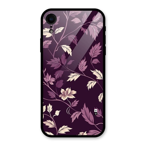 Traditional Florals Glass Back Case for iPhone XR