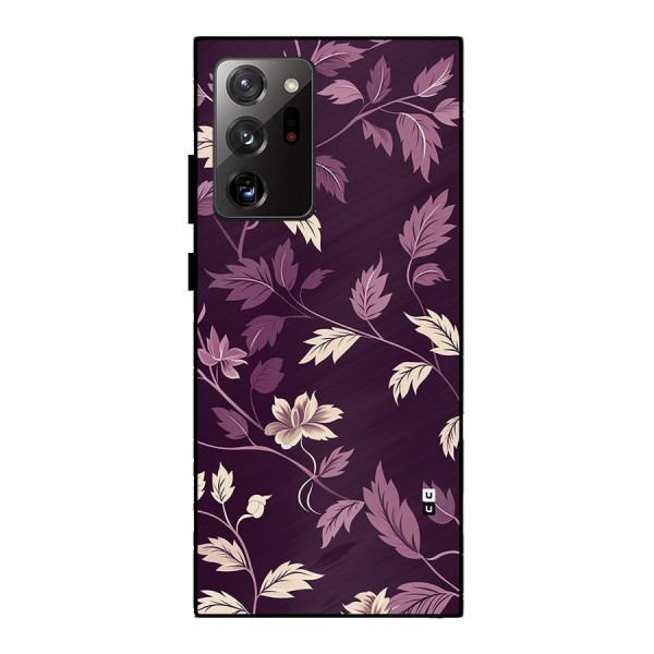 Traditional Florals Metal Back Case for Galaxy Note 20 Ultra
