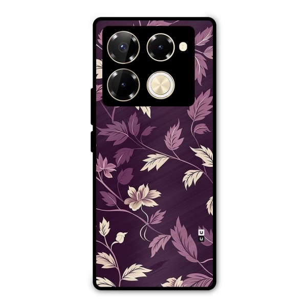 Traditional Florals Metal Back Case for Infinix Note 40 Pro Plus