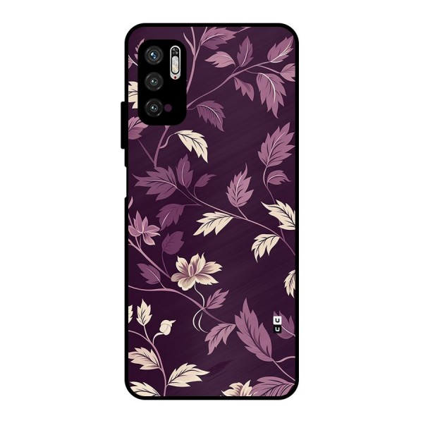 Traditional Florals Metal Back Case for Poco M3 Pro 5G