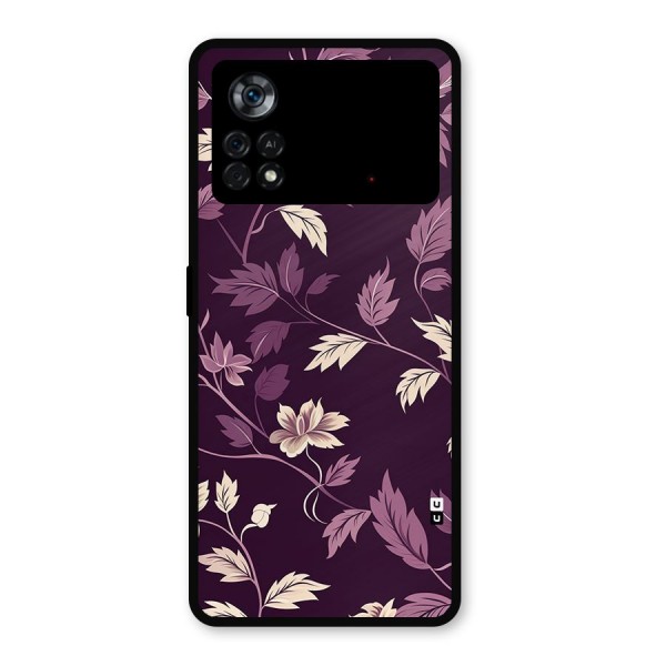Traditional Florals Metal Back Case for Poco X4 Pro 5G