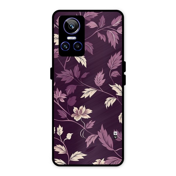 Traditional Florals Metal Back Case for Realme GT Neo 3
