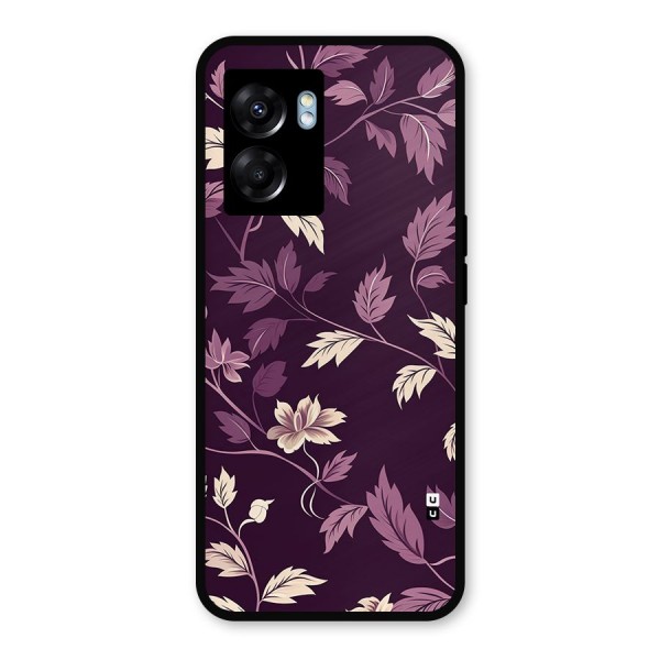 Traditional Florals Metal Back Case for Realme Narzo 50 5G