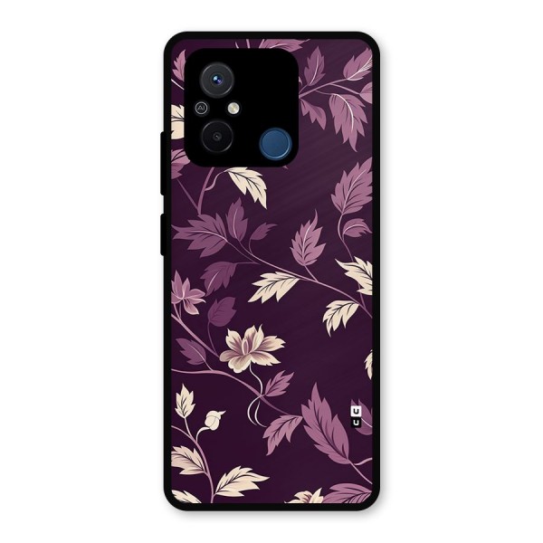 Traditional Florals Metal Back Case for Redmi 12C