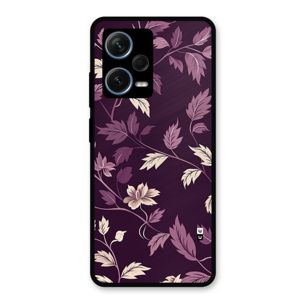 Traditional Florals Metal Back Case for Redmi Note 12 Pro Plus 5G