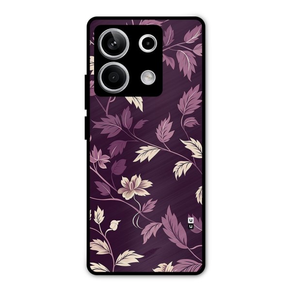 Traditional Florals Metal Back Case for Redmi Note 13 5G