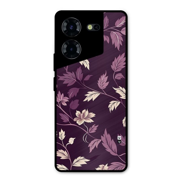 Traditional Florals Metal Back Case for Tecno Pova 5 Pro 5G