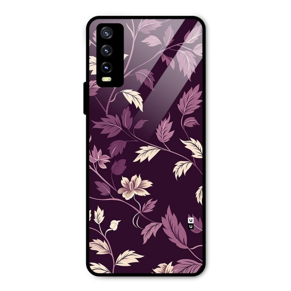 Traditional Florals Metal Back Case for Vivo Y20i